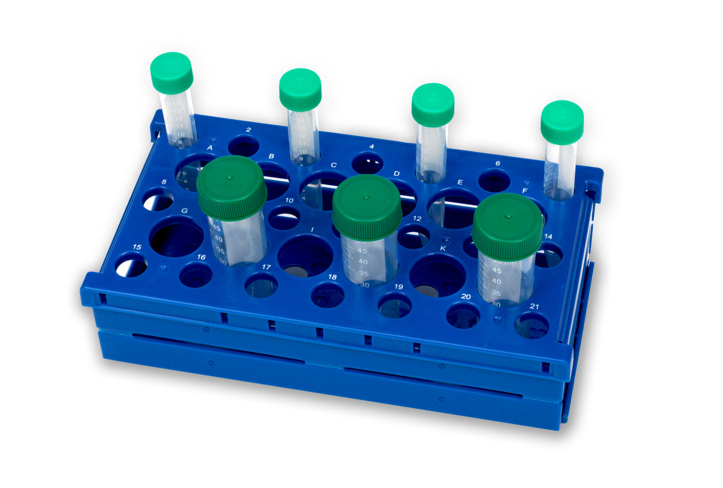 HS24320B - Heathrow Scientific Pop-Up Tube Rack 15mL 50mL Combo Blue Pack of 2