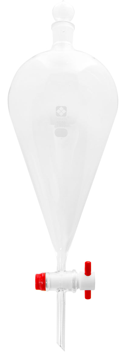 Glass Separatory Funnels - PTFE Stopcock - Heathrow Scientific - 1426T-2000 - Heathrow Scientific
