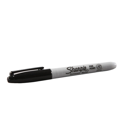 Heathrow Scientific HS15092ZP Sharpie Black Marker Pens Pack of 12 Permanent Laboratory Markers Made in USA