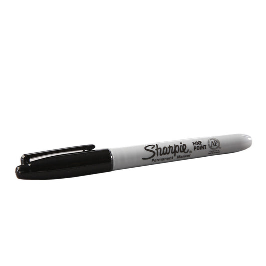 Heathrow Scientific HS15092ZP Sharpie Black Marker Pens Pack of 12 Permanent Laboratory Markers Made in USA