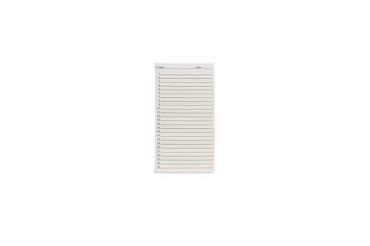 120740 - Heathrow Scientific Heathrow Scientific Microscope Slide Box Replacement Inventory Cards - 10/Pack
