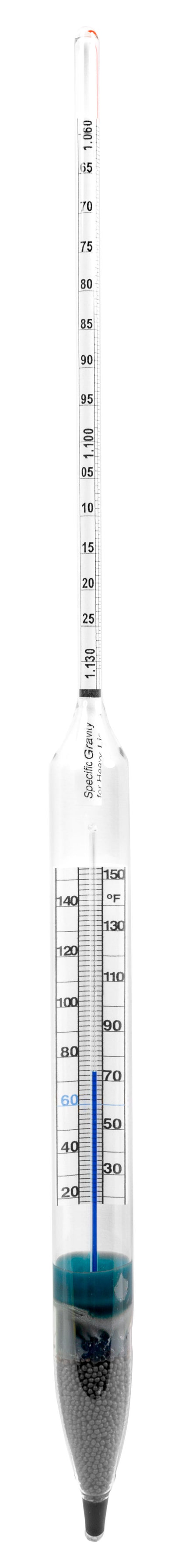 Specific Gravity Hydrometers with Built-In Thermometer - Heathrow Scientific