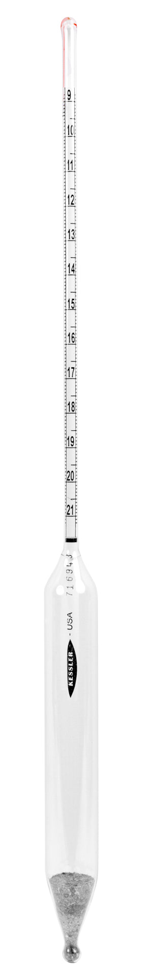 Heathrow Scientific Baumé (Heavy) Hydrometers - 6609 Series
