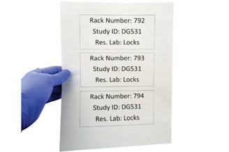 Heathrow Scientific Laser Cryo-Tag Sheet 20 pack