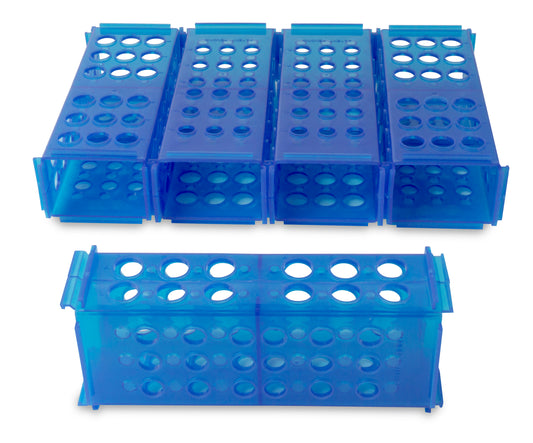 Heathrow Scientific 4-Way Clinical Tube Racks | Interlocking Polypropylene