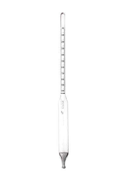 VEE GEE 6611-1 Sodium Chloride Hydrometer Saturation Scale 0-100% Borosilicate Glass Made in USA