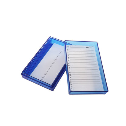 Polycarbonate Microscope Slide Box - 25-Place Low Temp - 120316 - Heathrow Scientific