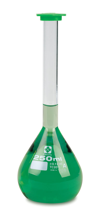 2303A-250 - SIBATA Class A Snap Cap Volumetric Flask 250 mL ASTM E-288