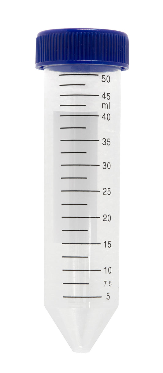 HS4427B - Heathrow Scientific 50mL Sterile Conical Tubes Bulk Wrap Case of 500 DNase RNase Free