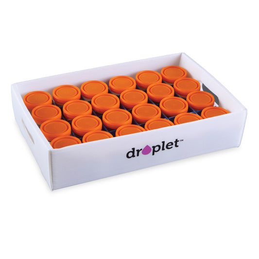 Heathrow Scientific 120375 Droplet Sample Storage Tray Corrugated Polypropylene White 24 Wells