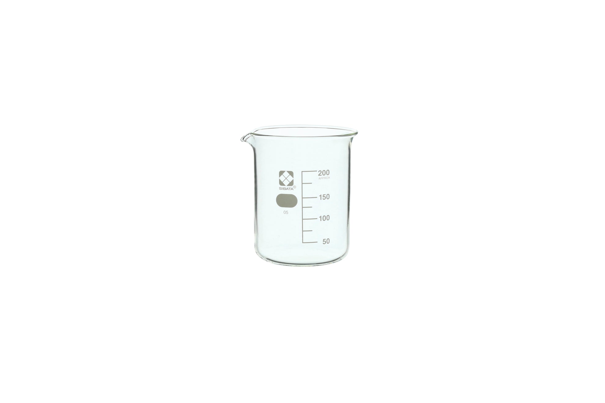 10020-200A - SIBATA Glass Beaker 200 mL Clear