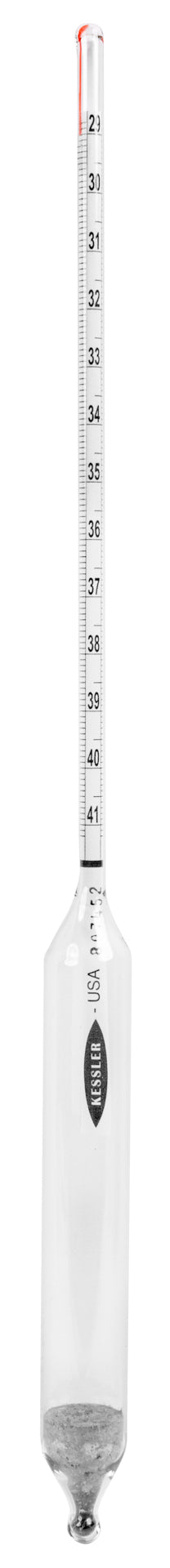 Heathrow Scientific Baumé (Heavy) Hydrometers - 6609 Series