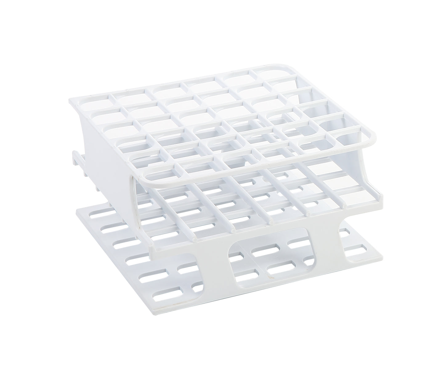 OneRack® Half-Size Tube Rack, POM - 20mm 20-Place White