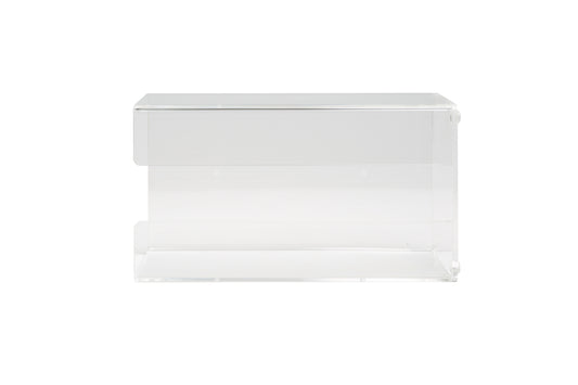 1-Glove Box Acrylic Holder Clear wall-mount