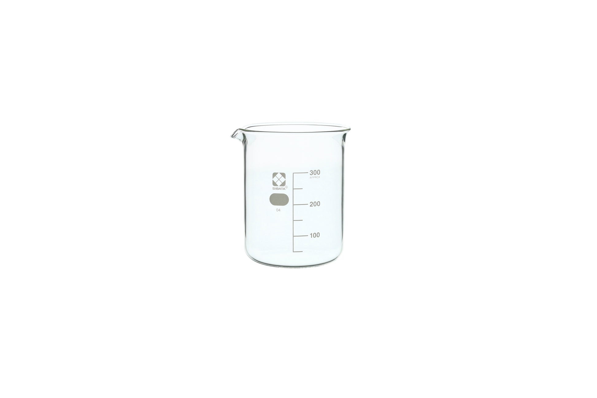 10020-300A - SIBATA Glass Beaker 300 mL Clear