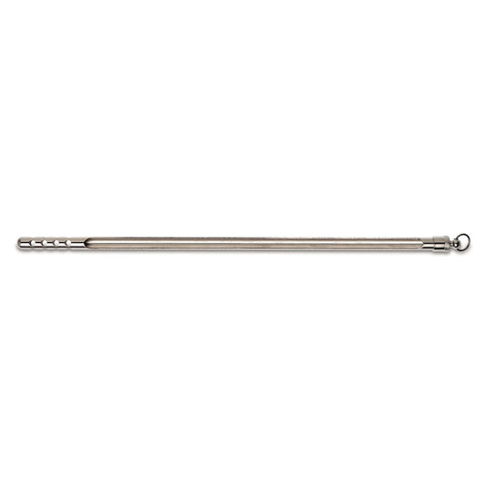 VEE GEE 83025A Thermometer Armor 12 in Nickel-Plated Brass Threaded Screw Cap Ring Top Liquid-in-Glass Thermometer Protective Case