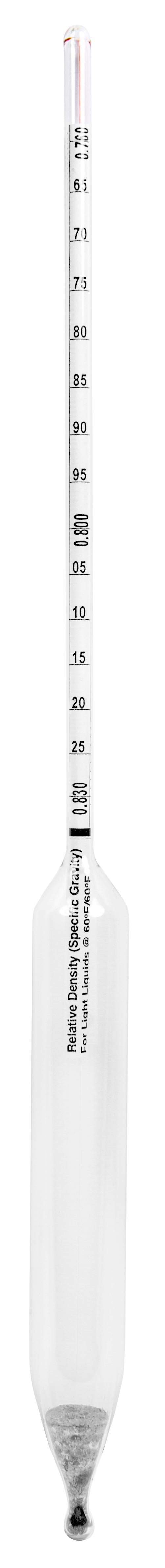 Precision Specific Gravity Hydrometers - 330mm - 6602 Series - Heathrow Scientific