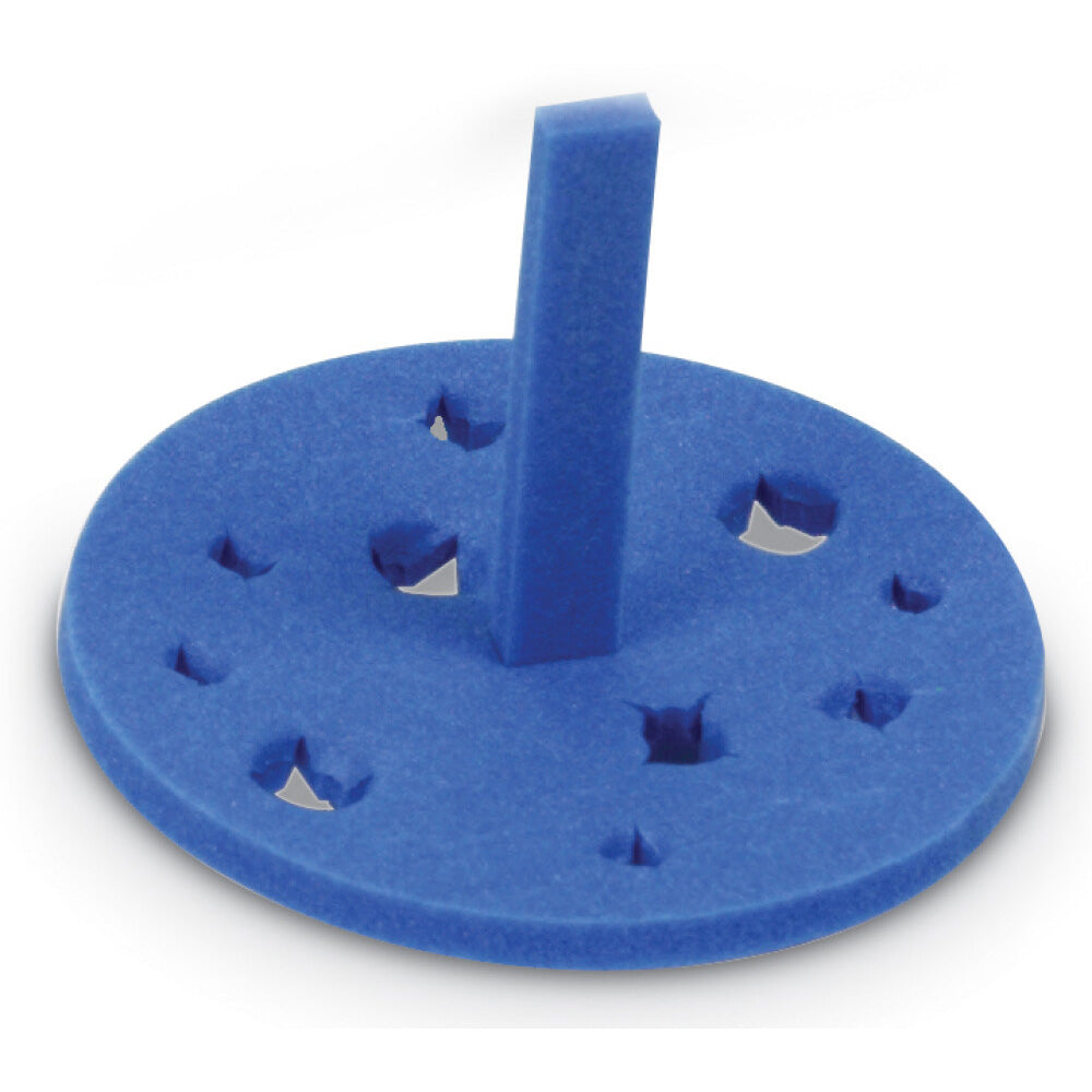 HS2166 - Heathrow Scientific Blue Floating Microtube Rack 18-Well Water Bath Ice Container Pack of 5