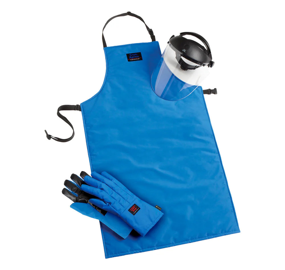 TempShield CRYO-PROTECTION® Grip Safety Kit Midarm - complete cryogenic PPE set with CRYO-GRIP gloves apron gaiters face shield