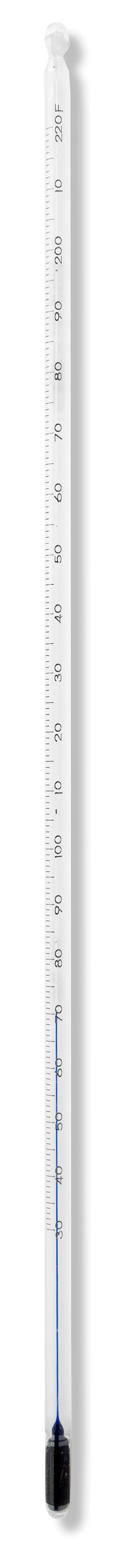 80704E - VEE GEE Scientific Glass Thermometer 30 to 220°F (16in) Total Immersion