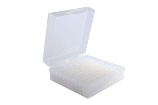100-Well Hinged Microtube Storage Boxes - Heathrow Scientific - 120042