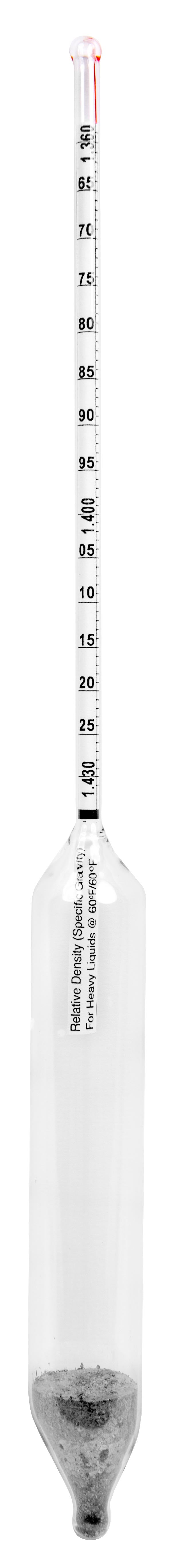 Precision Specific Gravity Hydrometers - 330mm - 6602 Series - Heathrow Scientific