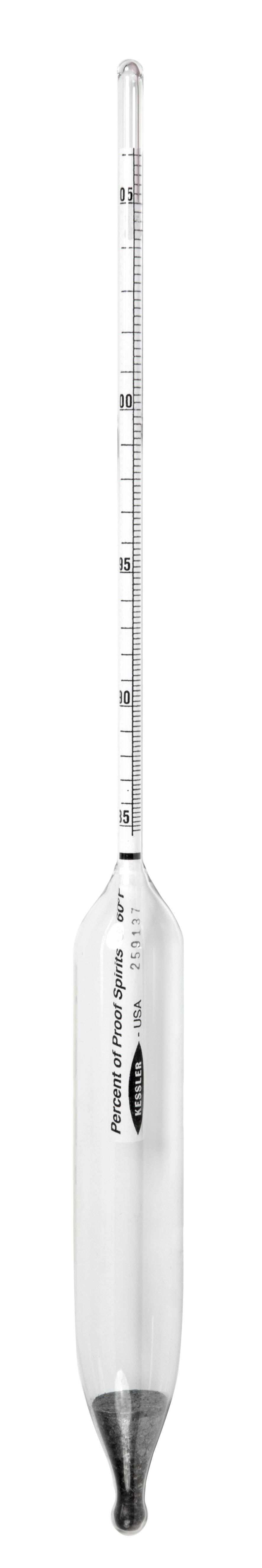 Heathrow Scientific Alcohol Proof Hydrometers - 6613 Series | IRS Specification