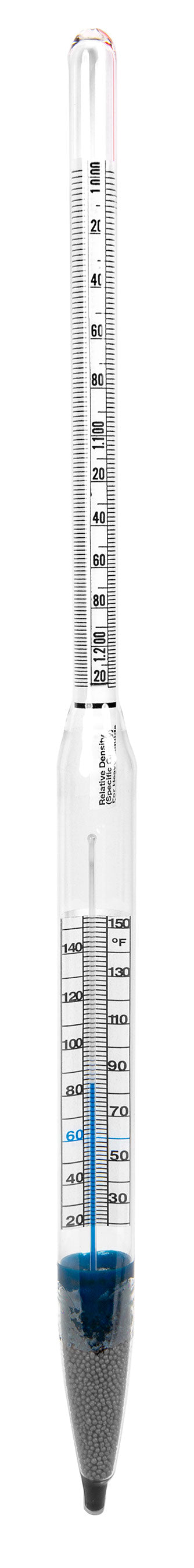 Specific Gravity Hydrometers with Built-In Thermometer - Heathrow Scientific