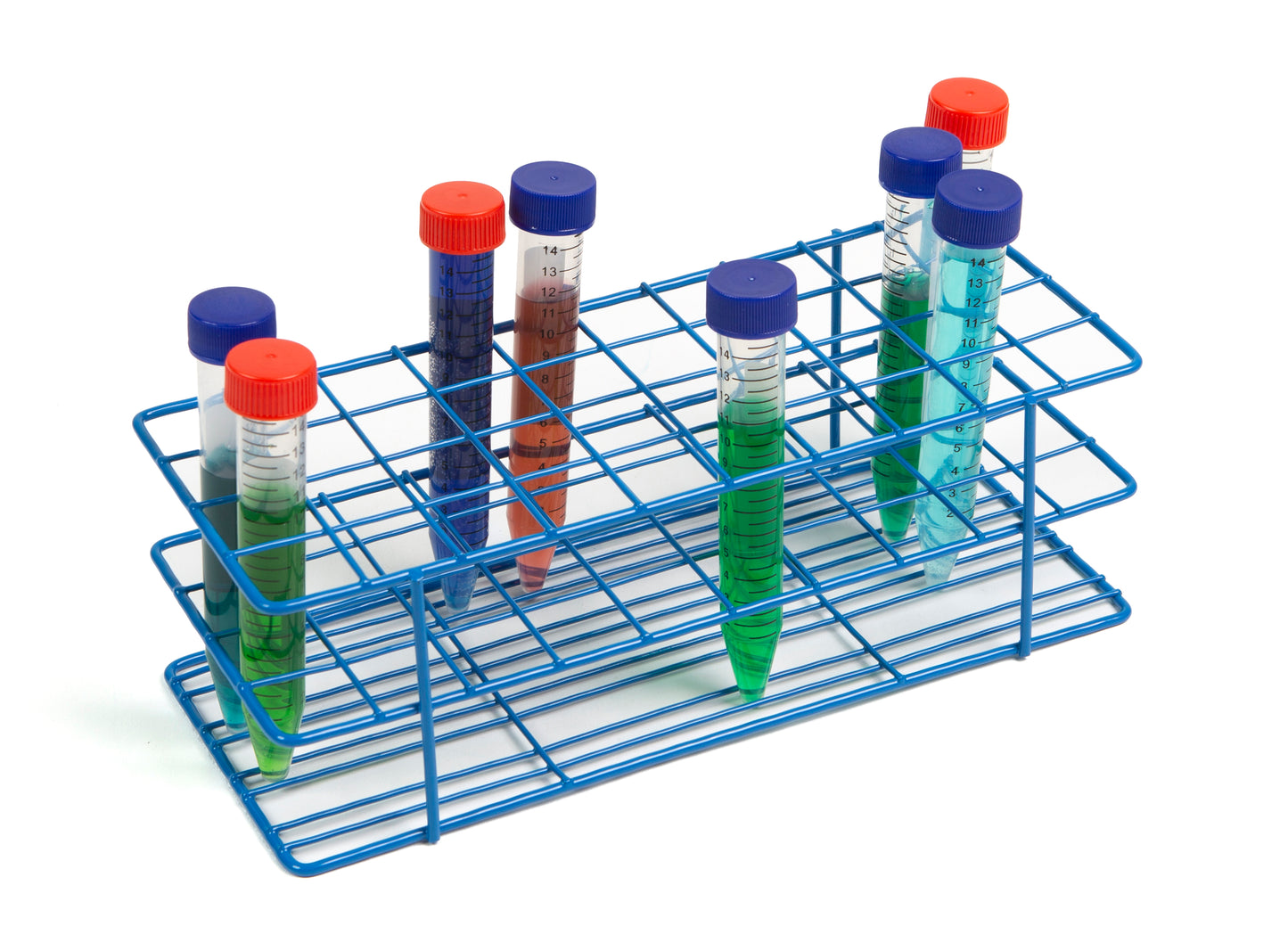 Heathrow Scientific Coated Wire Tube Racks - HDPE Epoxy | Chemical Resistant