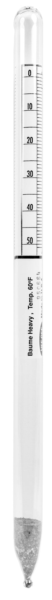 Heathrow Scientific Baumé (Heavy) Hydrometers - 6609 Series