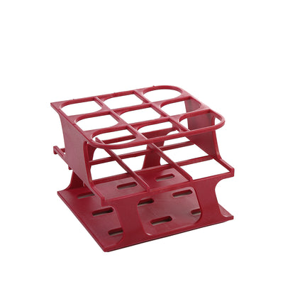 Heathrow Scientific OneRack® Test Tube Racks - POM — Half-Size | 30mm (9-Place) / Magenta, HS27505D