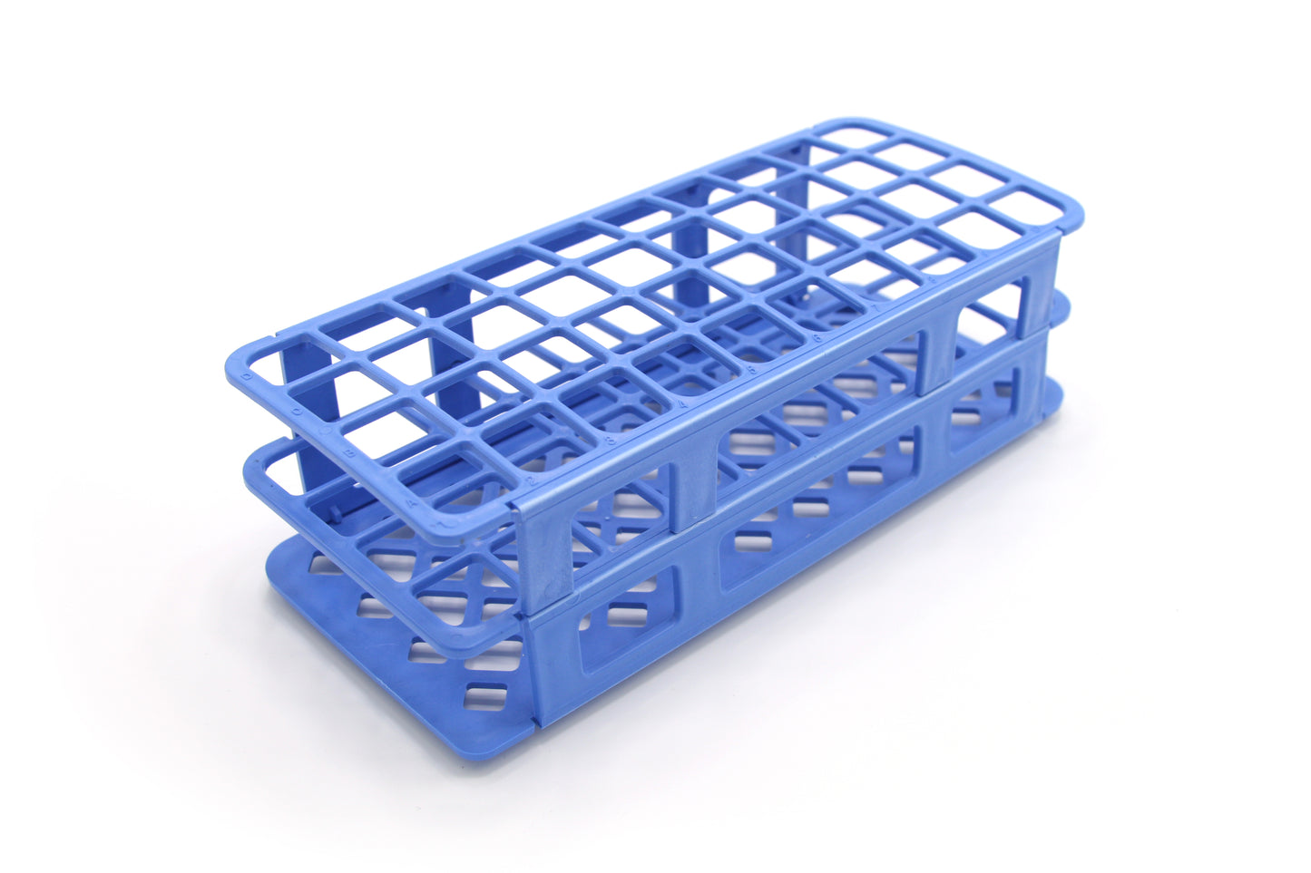 HS243071B - Heathrow Scientific Fold & Snap Tube Rack 21mm 40-Place Blue