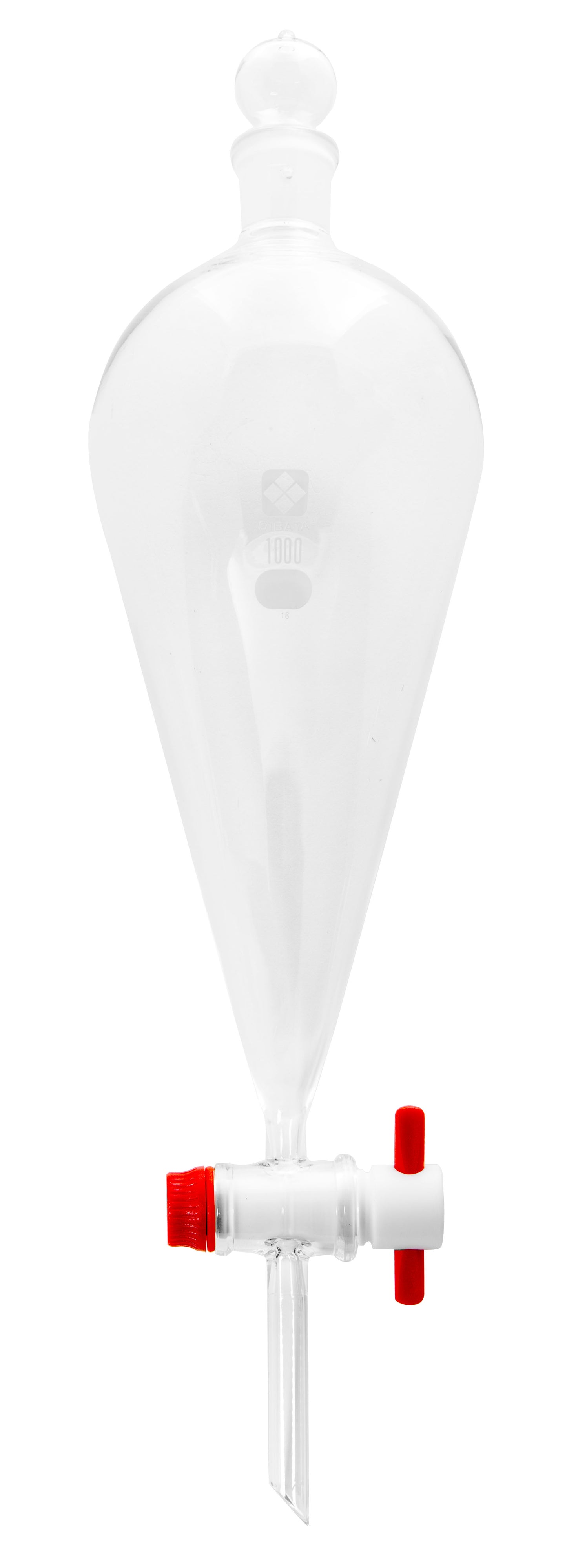 Glass Separatory Funnels - PTFE Stopcock - Heathrow Scientific - 1426T-1000 - Heathrow Scientific