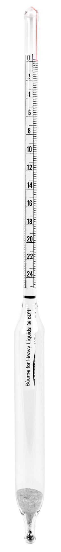 Heathrow Scientific Baumé (Heavy) Hydrometers - 6609 Series