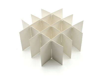 Cardboard Freezer Box Partitions - For Conical Tubes - Heathrow Scientific