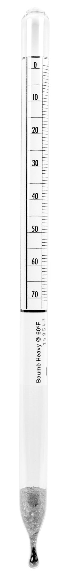 Heathrow Scientific Baumé (Heavy) Hydrometers - 6609 Series