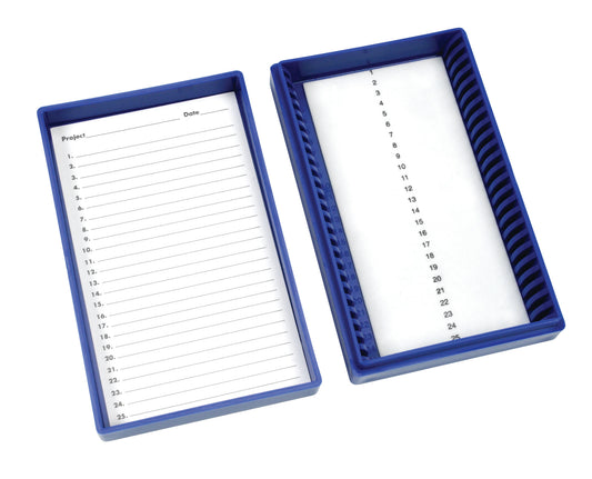 Premium Microscope Slide Box - 25-Place Foam Lining - 15989 Series - Heathrow Scientific