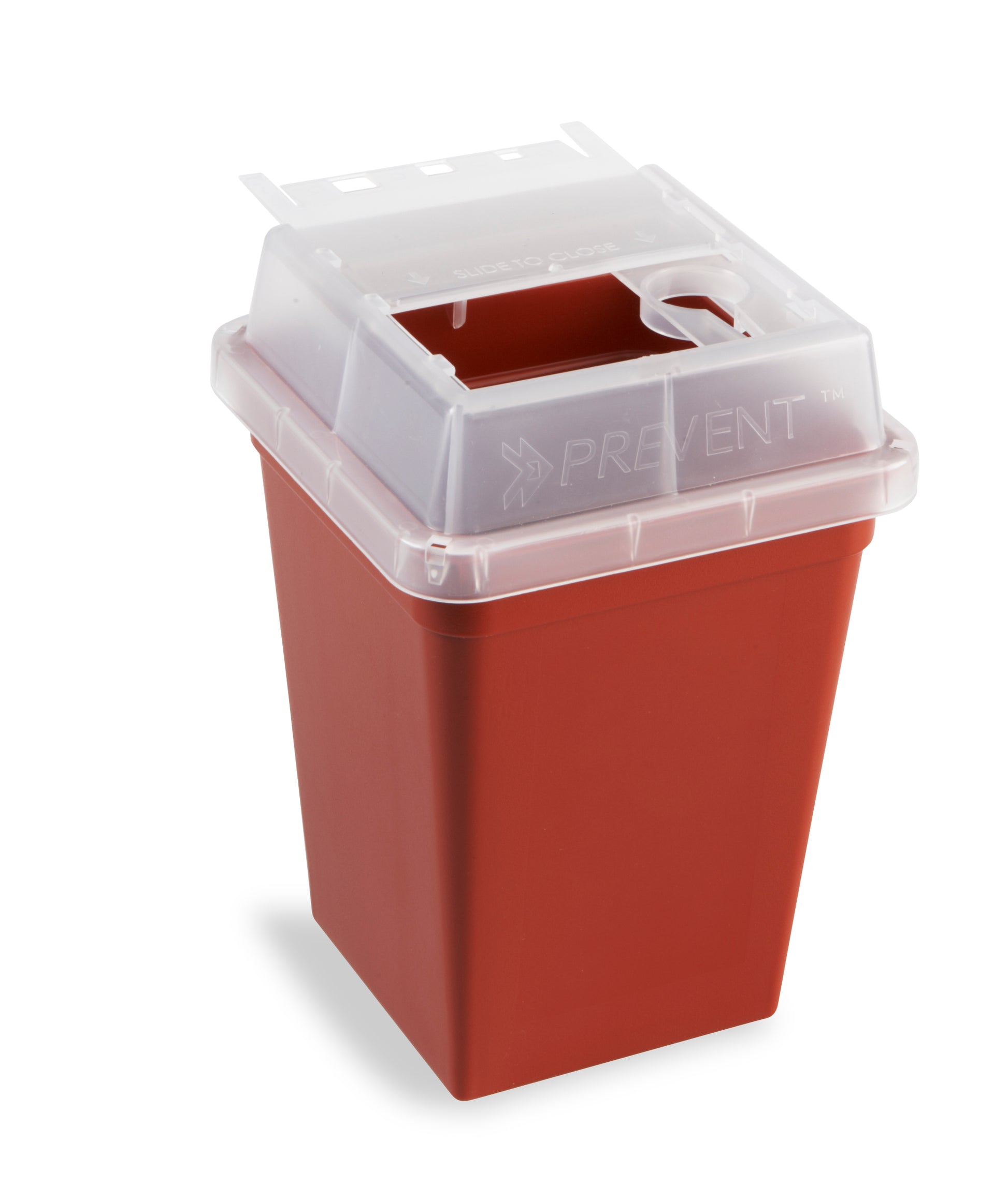 120177 - Heathrow Scientific 1 Liter Sharps Container Red Needle Removal Port Case of 18