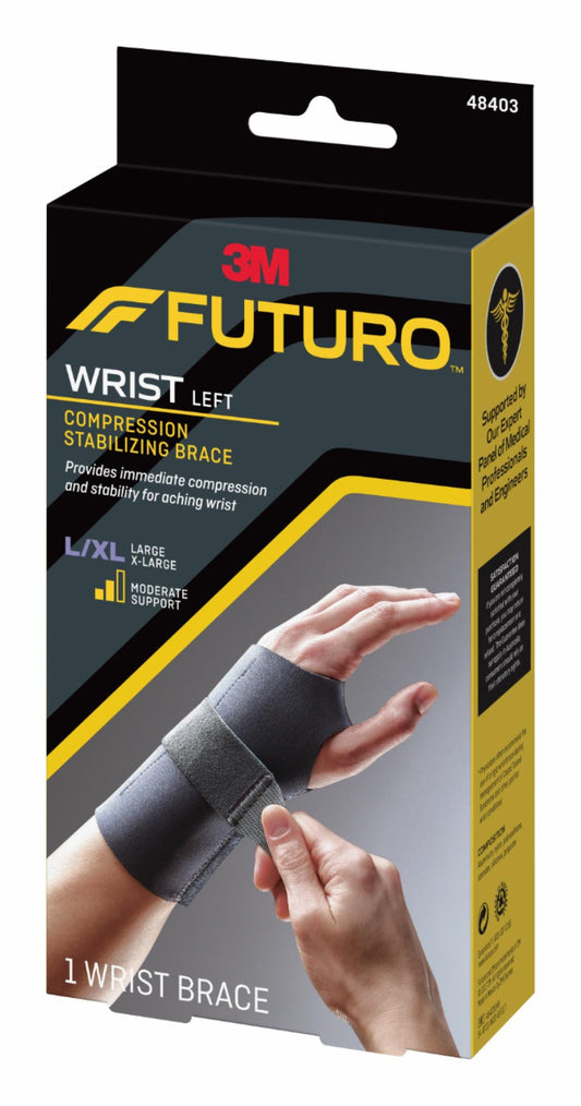 3M Futuro Wrist Brace for Left Wrist, Large/X-Large, Large / X-Large, Case of 12