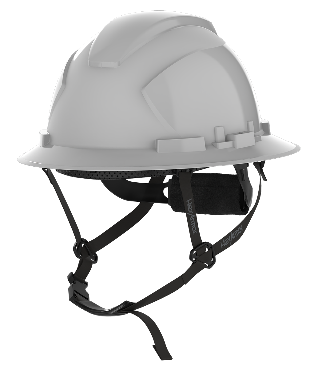 HexArmor Ceros XP300AE non-vented full brim safety helmet